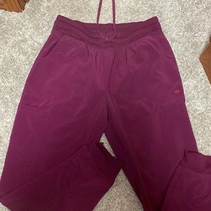 Maroon scrub pants
